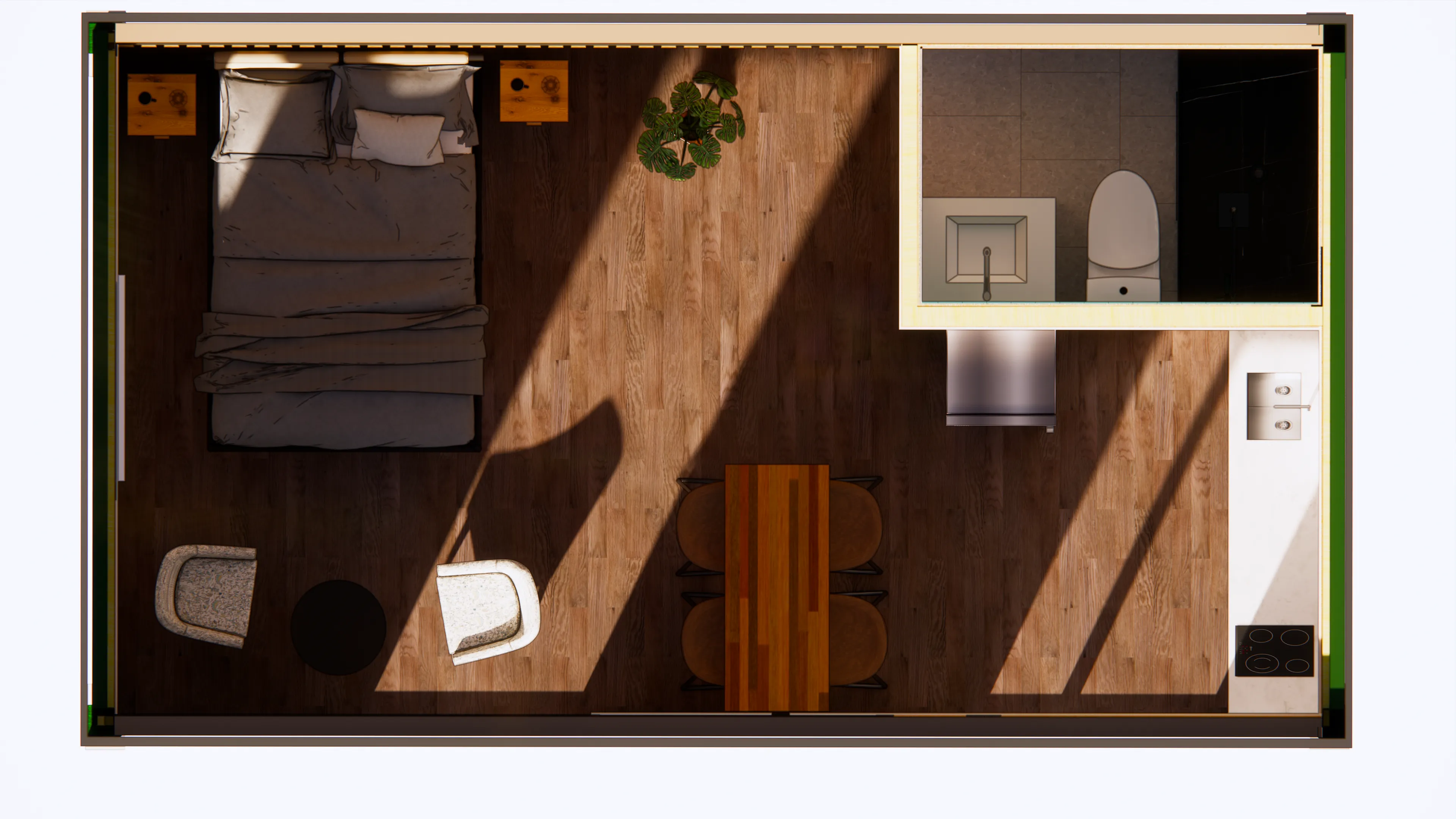 Render 3D del Modelo Estudio